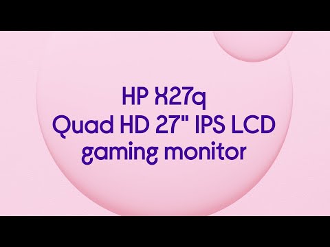 HP X27q Quad HD 27" IPS LCD Gaming Monitor - Black - Product Overview