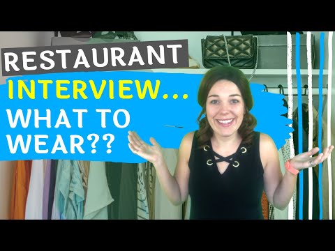 Restaurant Interview - What To Wear: Clothes, Hair and Shoes | Be A Good Server | WaiterTraining