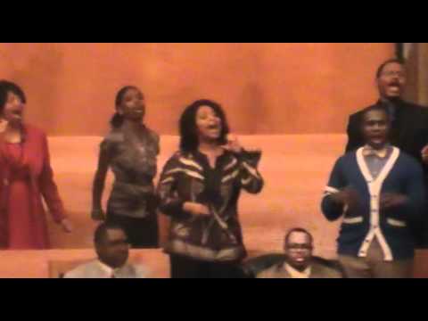 The Mass Choir singing at Macedonia Worship Center