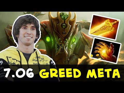 Dendi mid Sand King with Midas and Radiance — new 7.06 meta