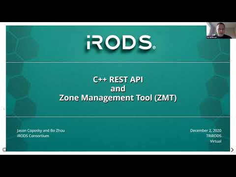 TRiRODS: iRODS C++ REST API and iRODS Zone Management Tool (ZMT)
