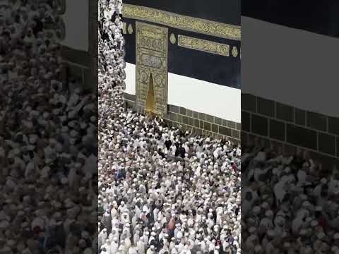 🕋Kutsal topraklardaki görevlerini tamamlayan hacılar, Kabe'de veda tavafını yaptı