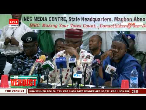 INEC Set To Declare Winner Of Ogun Gov'ship Poll |The Verdict|