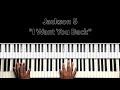 Jackson 5 I Want You Back Piano Tutorial