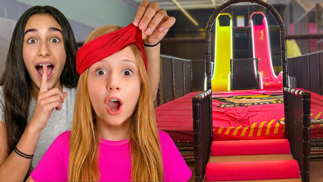 Nastya and Evelyn compete in the adventure park