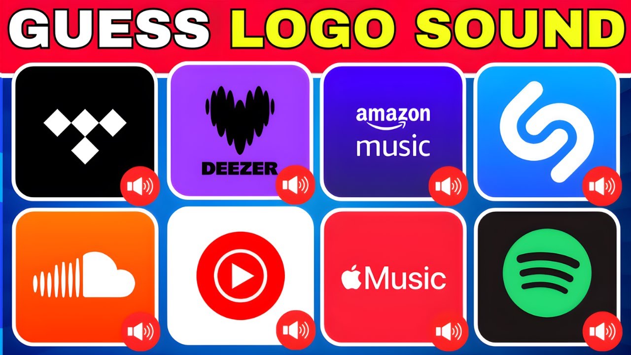 Guess The Streaming & Music App Logo Sound | Spotify, Apple Music, Prime Video 🎧🎬