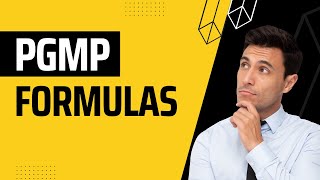 PgMP Formulas - All of the Math You Need to Ace Your Exam!