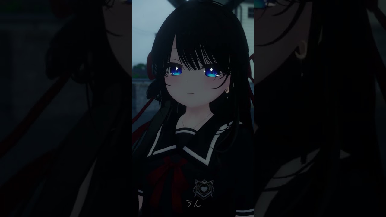 【VRC】ひと時、雨上がり、またね【月奏雪】 #shorts 　#vrchat #vrc #vtuber