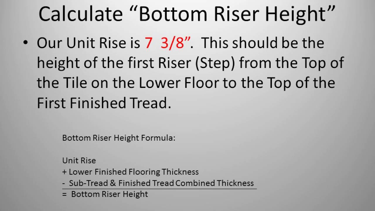 Unit 2 Lesson 1   Compensating for Flooring Thicknesses