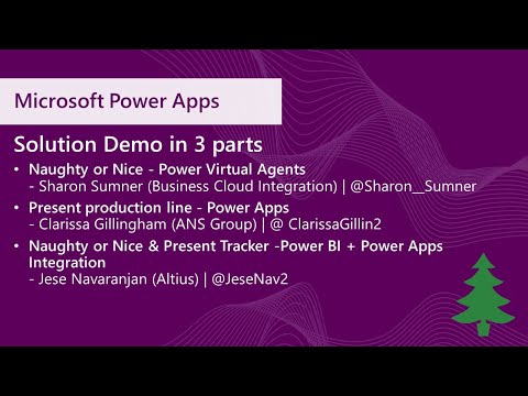 Demo Microsoft Power Apps holiday solution demo