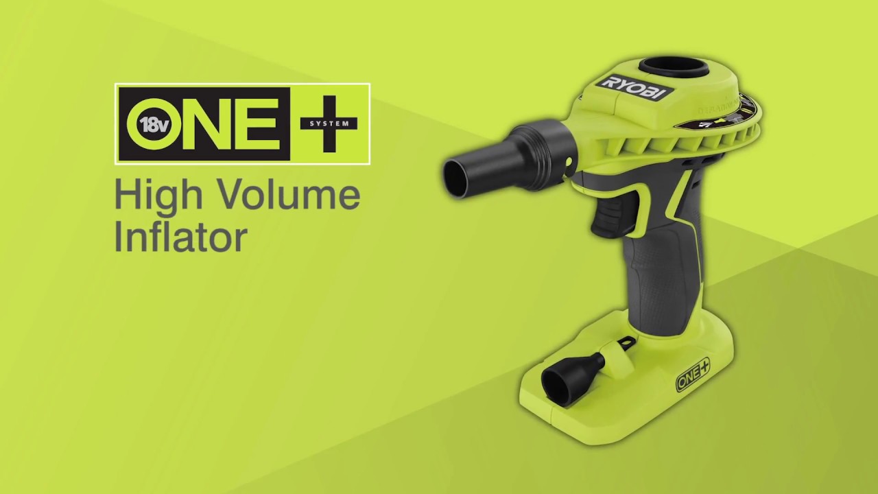 Inflator/deflator Manual Ryobi One 18v Cordless Dual Function