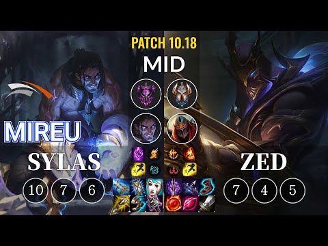 HLE Mireu Sylas vs Zed Mid - KR Patch 10.18