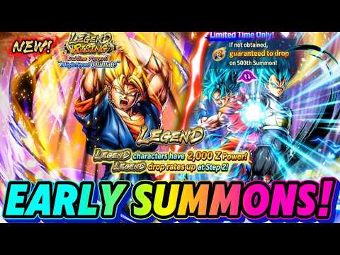 🔥 EARLY SUMMONS FOR LR SUPER VEGITO!!!! (DB Legends Summon Simulator)