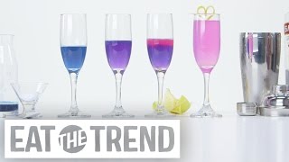 How to Transform a Cocktail From Blue to Pink Using Science | Eat the Trend by POPSUGAR Food