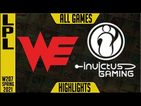 WE vs IG Highlights ALL GAMES | LPL Spring 2021 W2D7 | Team WE vs Invictus Gaming