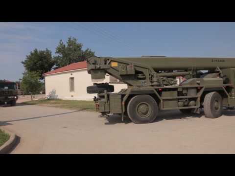 NOBLE JUMP 17 - Spanish troops departing from Greece, crossing Bulgarian border