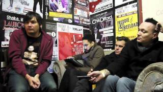 And you Will Know Us by the Trail of Dead - Interview at The Cellar, Southampton. Wed 20th Feb 2013.