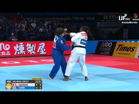 Clarisse AGBEGNENOU 🇨🇵 ⚔️ Miku TASHIRO 🇯🇵, final-63kg. World 🌍 Judo Championships Tokyo 2019
