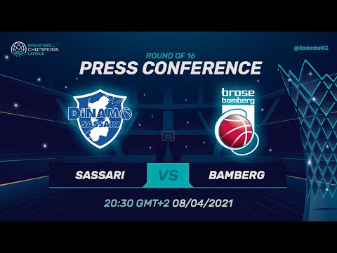 Dinamo Sassari v Brose Bamberg - Press Conference | Basketball Champions League 2020/21