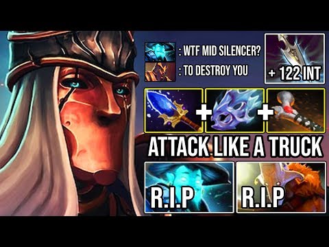 OMG Scepter Silencer NEW MID CANCER 210% Pure Damage + 2Hits Deleted Storm & Juggernaut DotA 2