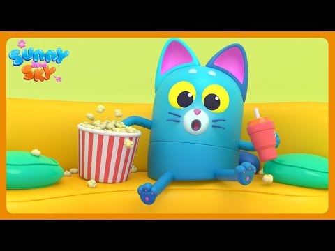 The Popcorn Chase | Cartoon Collection | Sunny and Sky | Funny Cartoons for Kids