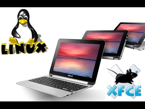 Asus Chromebook Flip Running Ubuntu Linux (C100) (ARM) (XFCE) (CROUTON)
