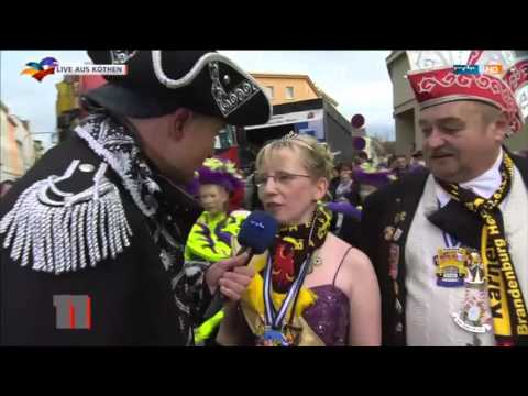 Narren, Konfetti und Kamelle - Karnevalumzug in Köthen  - DIe EWG in Köthen 2016