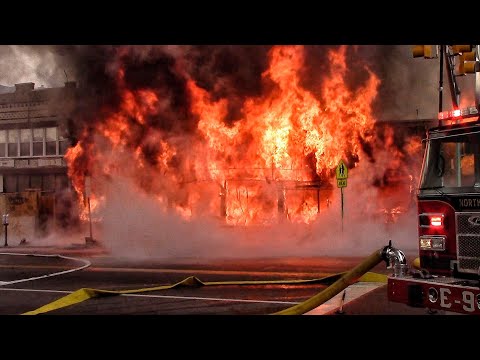 Compilation Of Structure Fires MVAs Fire Trucks Responding And More