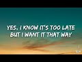 Backstreet Boys I Want It That Way Lyrics