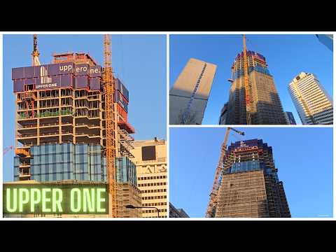 Warszawa / Warsaw Budowa wieżowca Upper One - w lutym / Construction of Upper One 09.02.2026