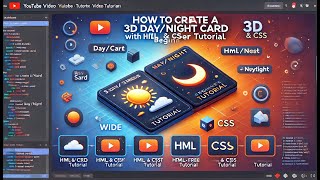 How to Create a 3D Day/Night Card with HTML and CSS - Beginner Tutorial