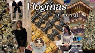 KOREA VLOGMAS🎄 Suwon starfield library, cutest Christmas cafe, decor shopping in Seoul