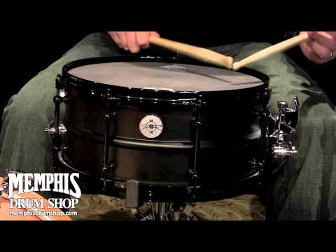 Dunnett Classic 14 x 6.5 Model 2N Brass Snare Drum - Dry Black
