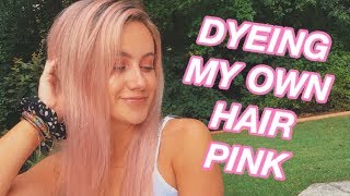 I DYED MY HAIR PINK L'Oreal Colorista Review