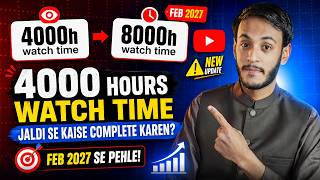 Complete 4000 Watch Hours Fast — Step-by-Step Guide & Transcript