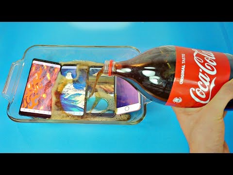 Samsung Galaxy Note 8 Coca Cola Test vs iPhone 7, S8 Plus & LG G6! Coca Cola Proof?