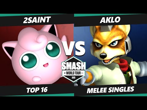 SWT NA East RF Top 16 - 2saint (Jigglypuff) Vs. Aklo (Fox) Smash Melee Tournament