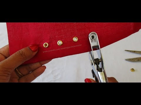 How to fix install an eyelets on fabrics groomers