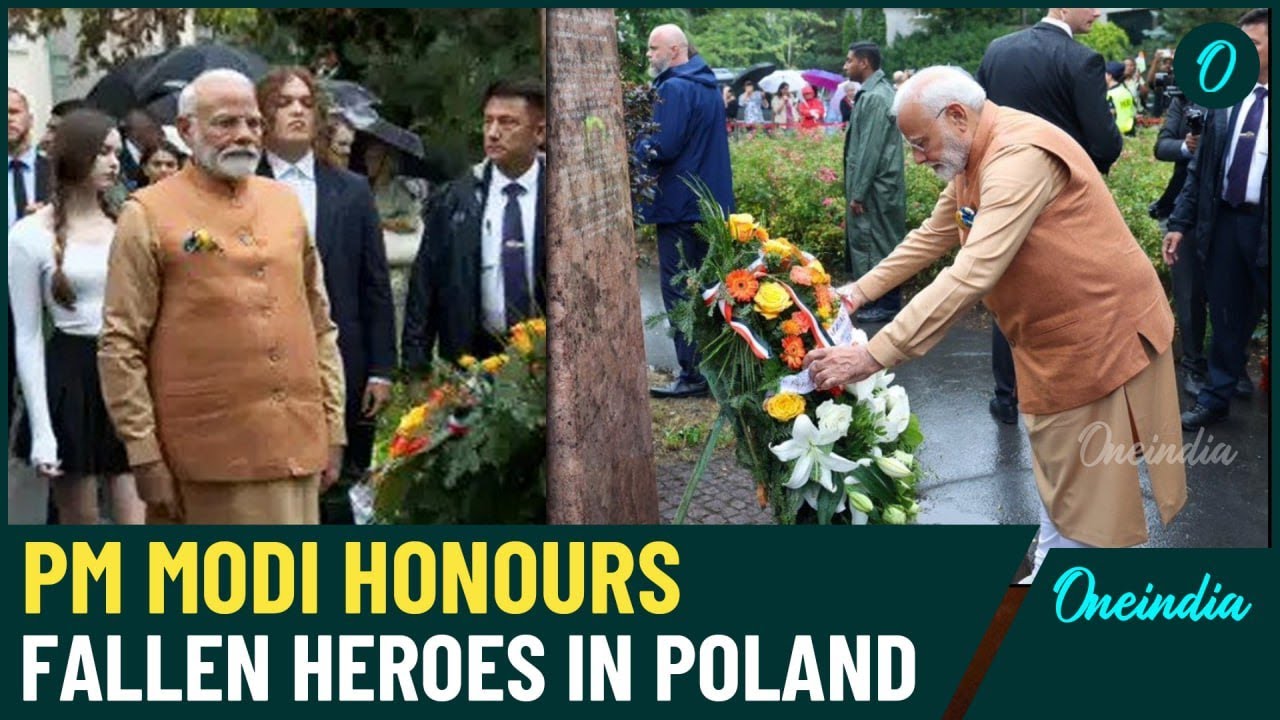 PM Modi in Poland: Wreath-Laying Ceremony at Monte Cassino and Kolhapur Memorial in Warsaw |Oneindia