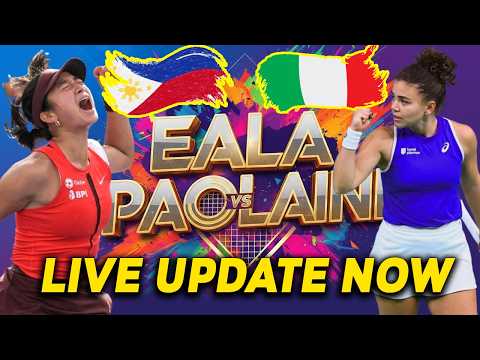 BUONG TENNIS WORLD GINULAT! ALEXANDRA EALA LIVE UPDATE VS DUBAI DEFENDING CHAMPION JASMINE PAOLINI
