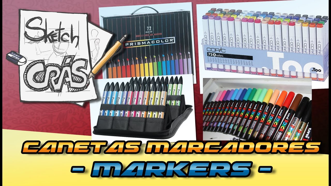Canetas marcadores (Markers) - Sketch Crás