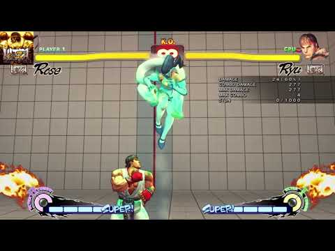 Rose character specific combos and resets