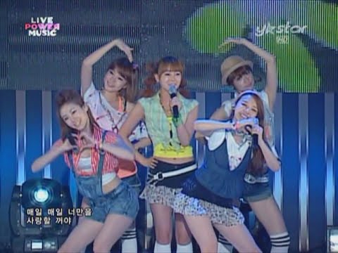 100829 k▶star(y★star) Live Power Music 걸스데이 Girl's Day 나 어때 How Do I Look