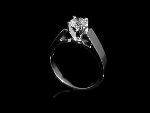 .55 CT SI1 F ROUND CUT DIAMOND ENGAGEMENT RING 14K WHITE GOLD