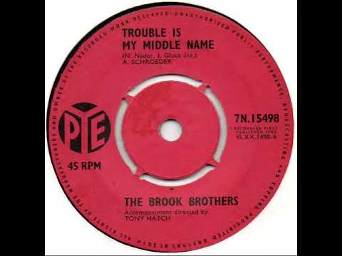 UK New Entry 1963 (44) The Brook Brothers - Trouble Is My Middle Name