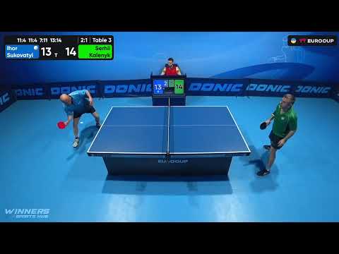 09:30 Ihor Sukovatyi - Serhii Kalenyk 17.08.2023 TT Euro.Cup Ukraine Master. TABLE 3