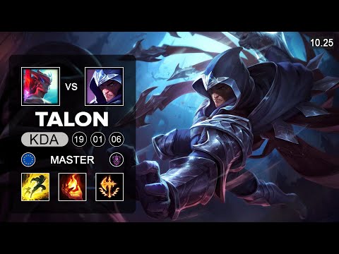Talon Mid vs Yone - EUW Master Patch 10.25