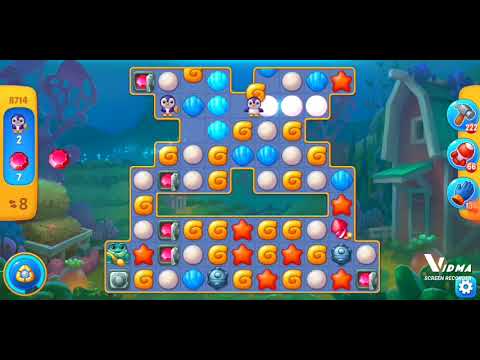 Fishdom. 8714 level no boosters and diamonds. 15 moves