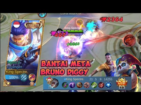 BANTAI META DIGGY BRUNO SAMPAI 20+ KILL PAKE GRANGER