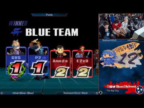 TO12 - n0ne + Silver (Blue) vs Reslived + E2xD (Red) - Project M Doubles